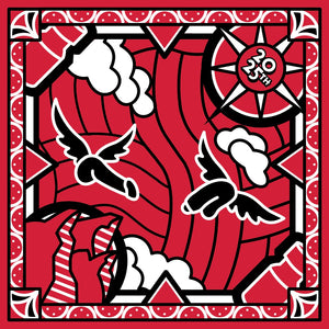 Stained Glass Screen Printed Bandana